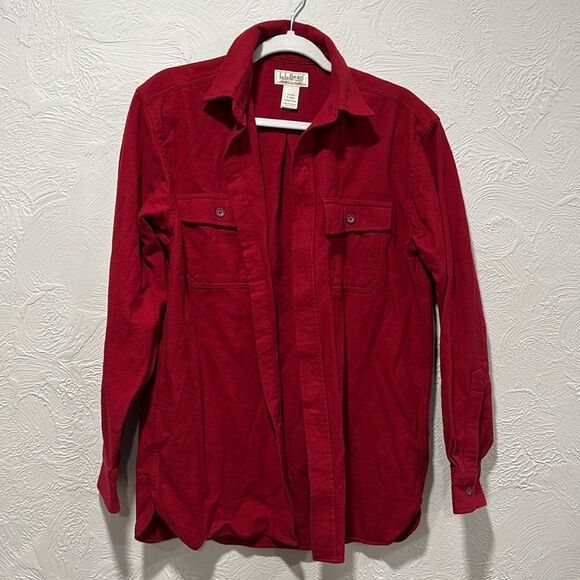 L.L. Bean chamois 100% flannel shirt jacket size small - Picture 1 of 6
